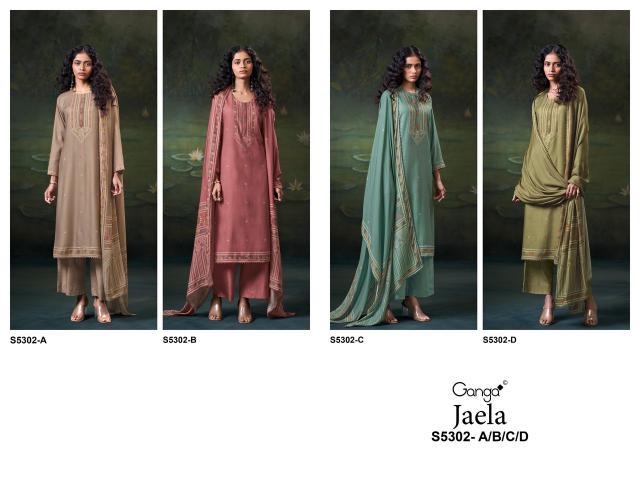 Ganga jaela 5302 ladies dress material wholesale market in mumbai